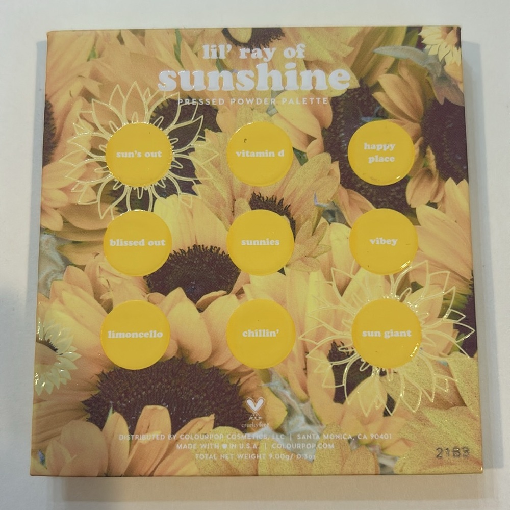 ColourPop lil’ ray of sunshine eyeshadow palette - Picture 3 of 3